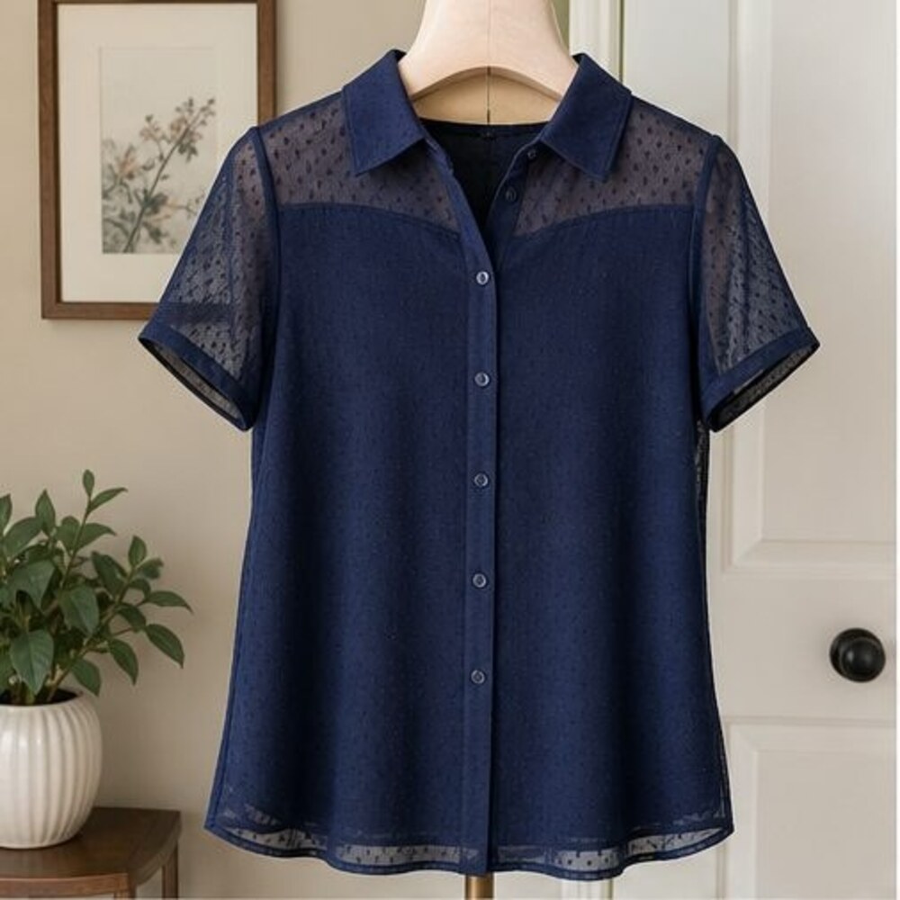 Navy Cami Blouse